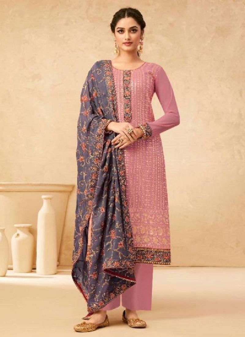 GULKAYRA SONAM Designer Stylish Festive Wear Real Georgette Heavy Salwar Suit Collection